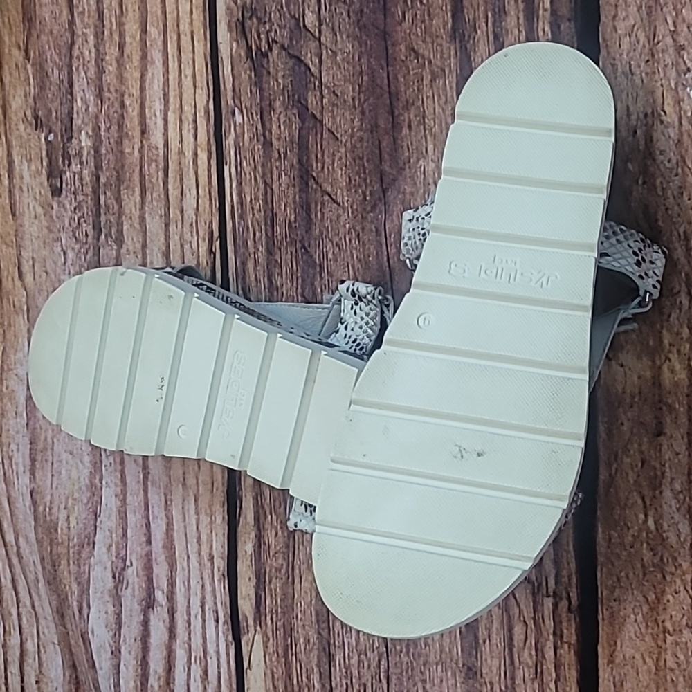 J/Slides Python Leather Sandals - Picture 9 of 12